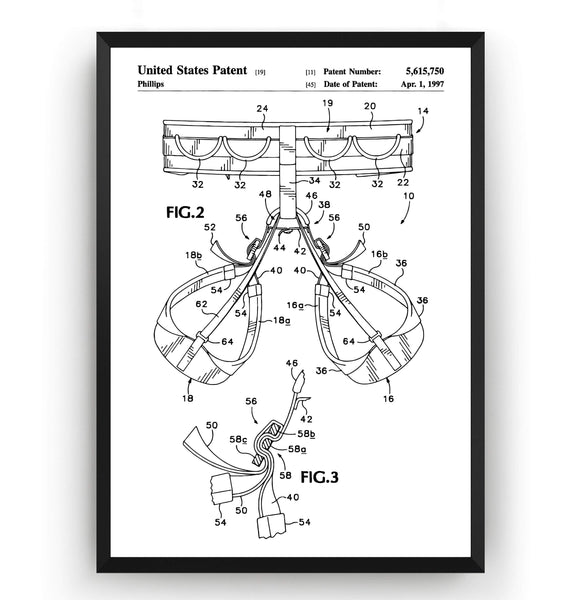 Rock Climbing Harness Patent Print - Magic Posters
