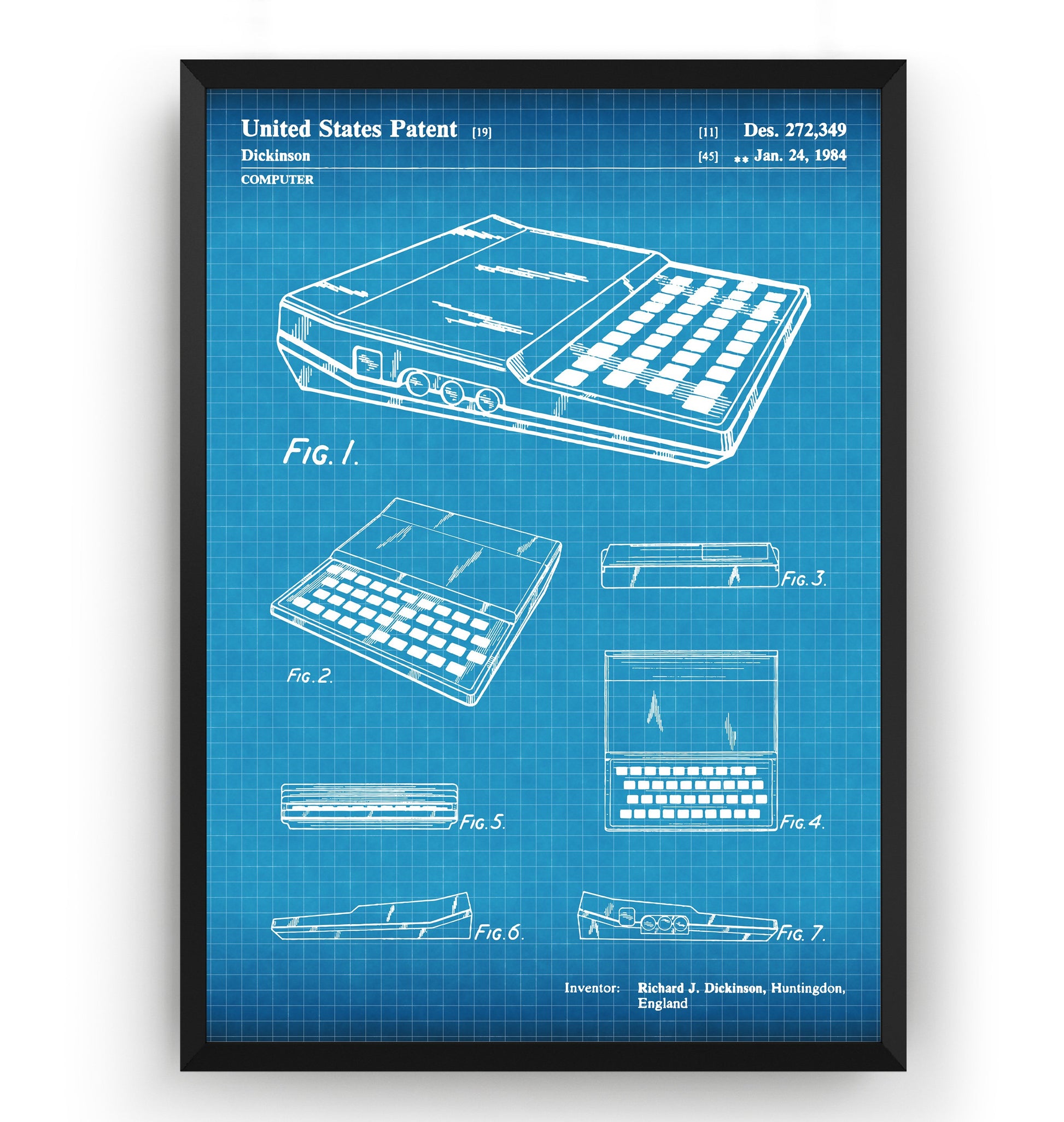Sinclair ZX81 Computer Patent Print - Magic Posters