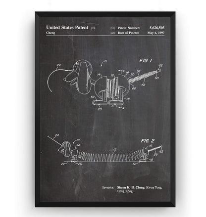 Slinky Dog 1997 Patent Print - Magic Posters