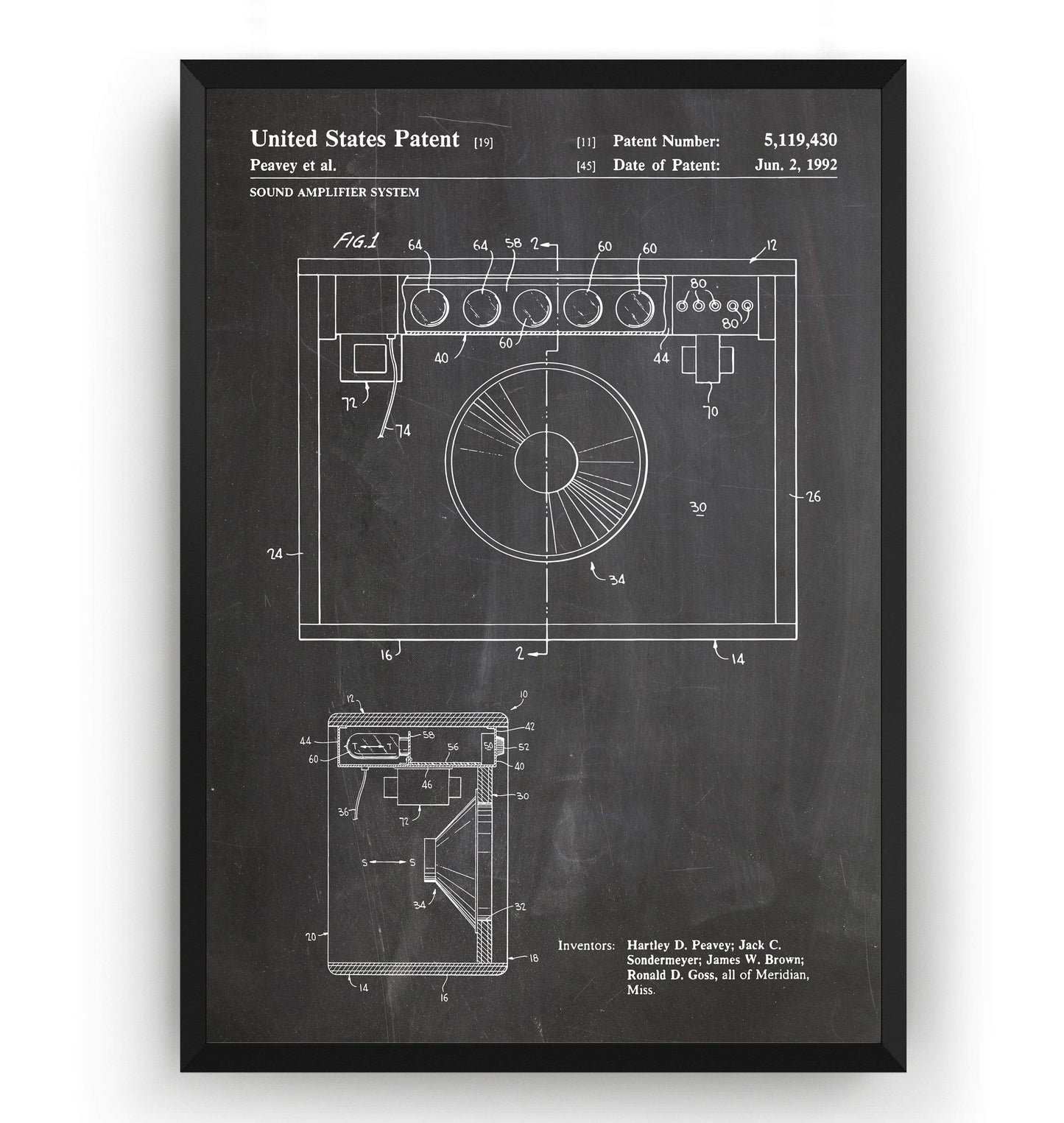 Sound Amplifier System 1992 Patent Print - Magic Posters