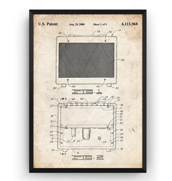 Sound Production Apparatus 2000 Patent Print - Magic Posters