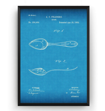 Spoon 1882 Patent Print - Magic Posters