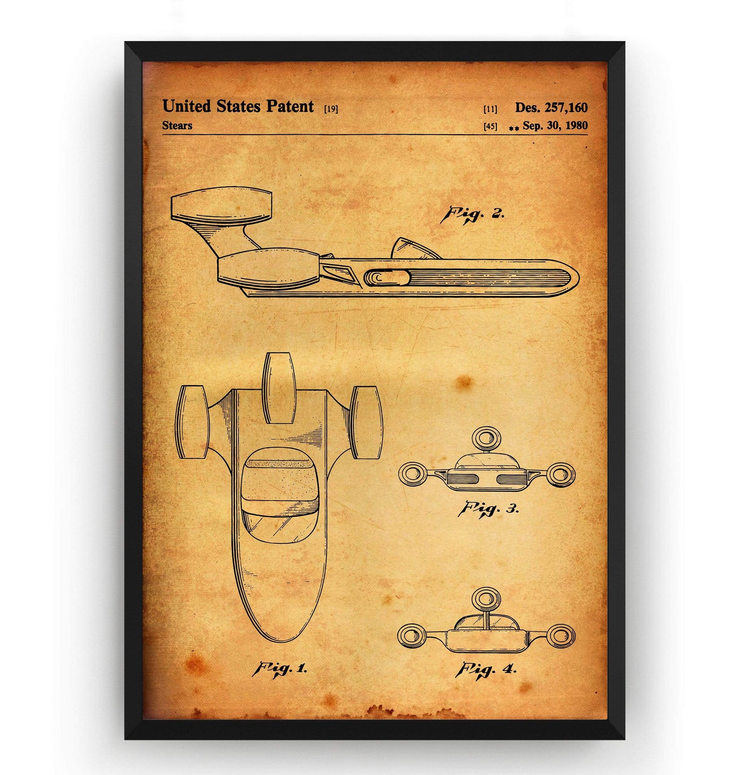 Star Wars Landspeeder Patent Print - Magic Posters