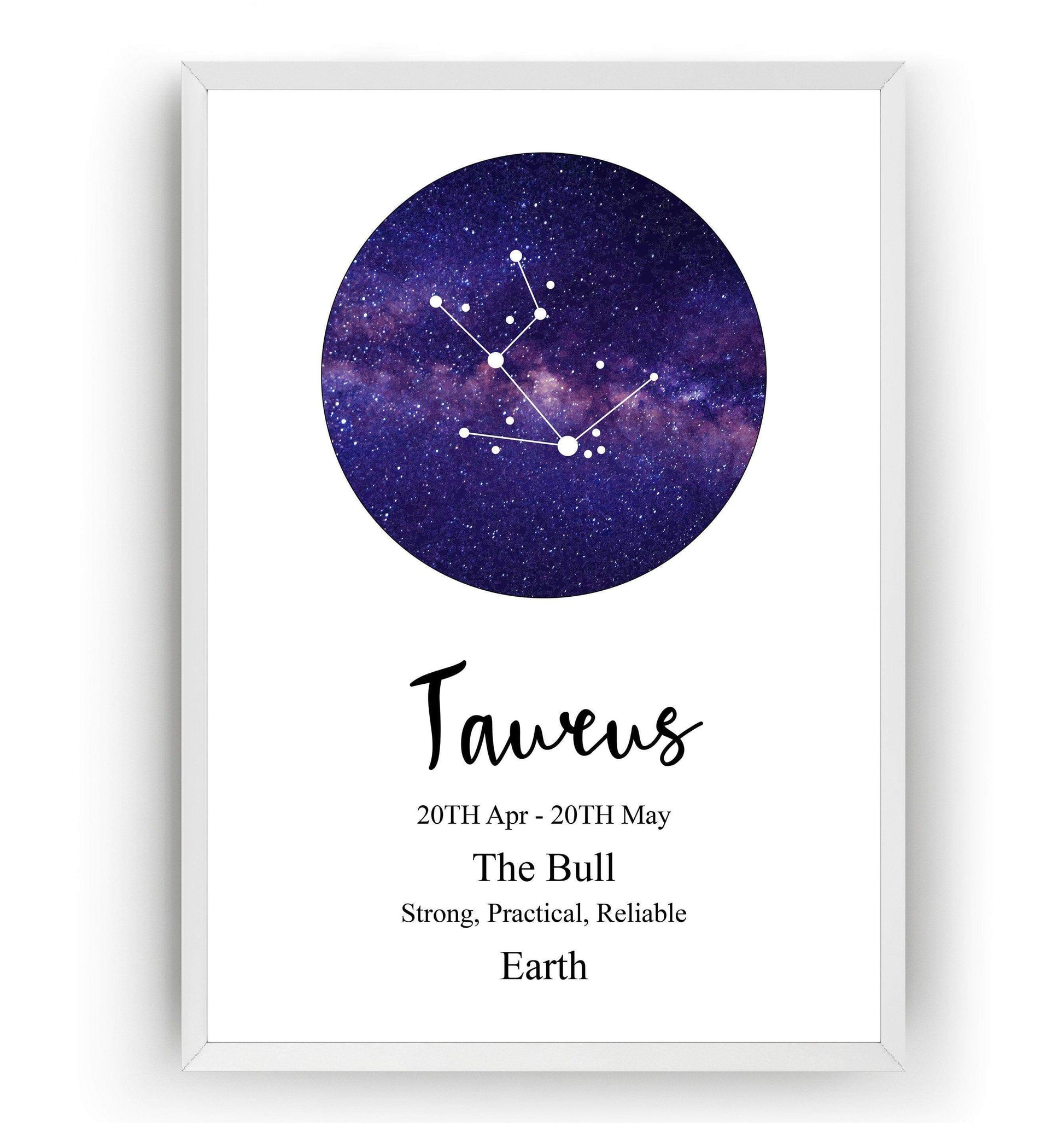 Taurus Zodiac Print - Magic Posters