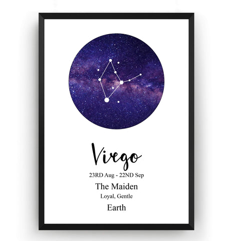 Virgo Zodiac Print - Magic Posters