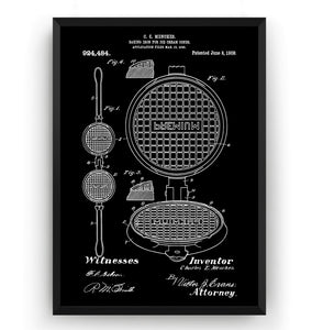 Waffle Iron 1909 Patent Print - Magic Posters