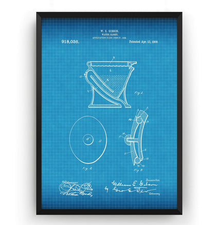 Water Closet Patent Print - Magic Posters