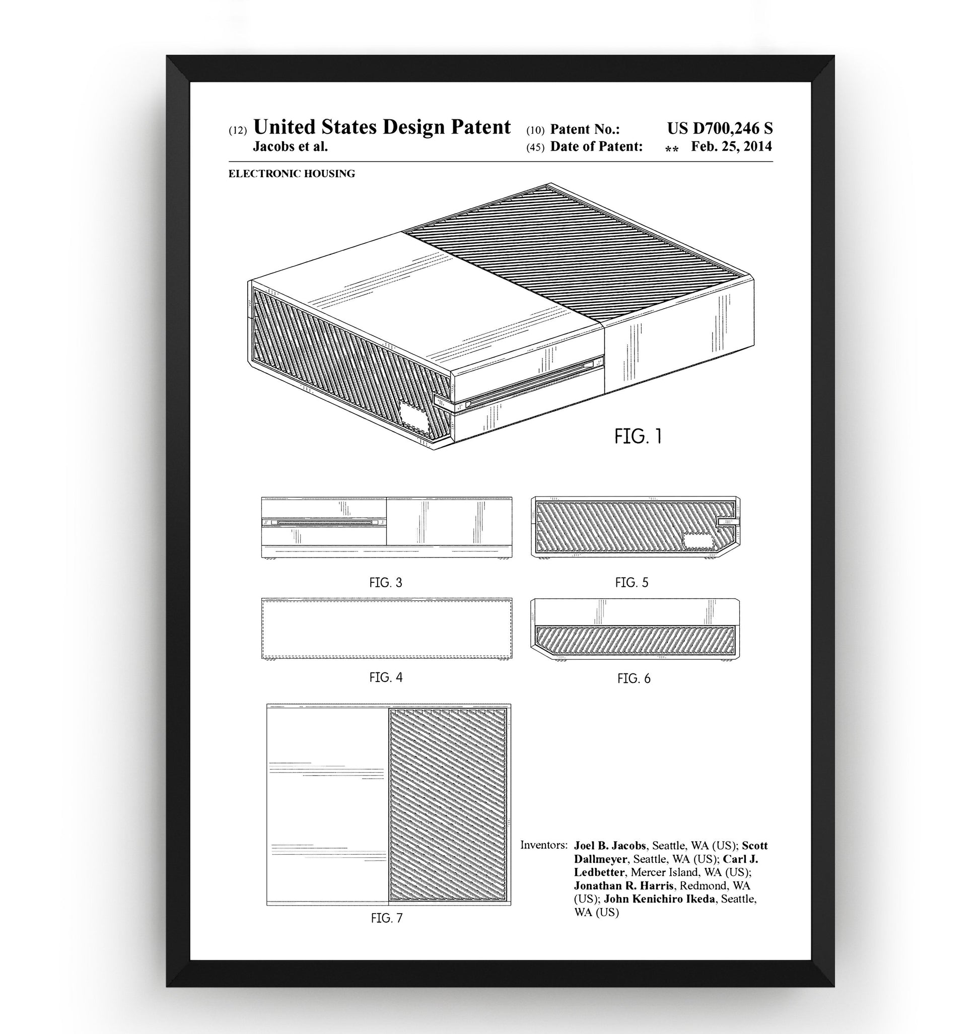 One Console 2014 Patent Print - Magic Posters