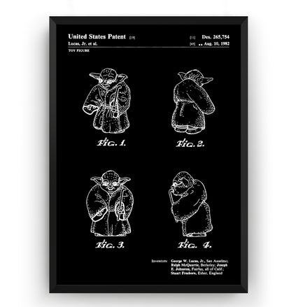 Yoda 1982 Patent Print - Magic Posters