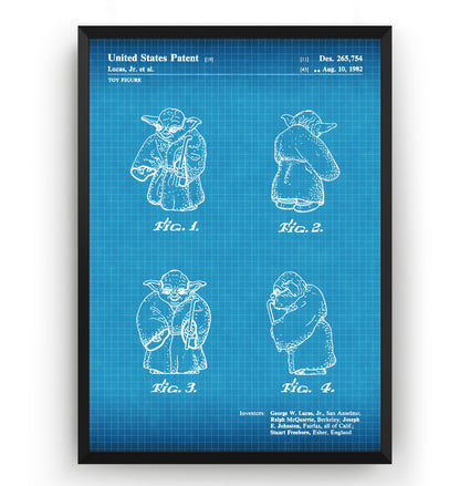 Yoda 1982 Patent Print - Magic Posters